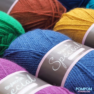 Len sợi Acrylic Stylecraft Special DK (Tông màu đậm)