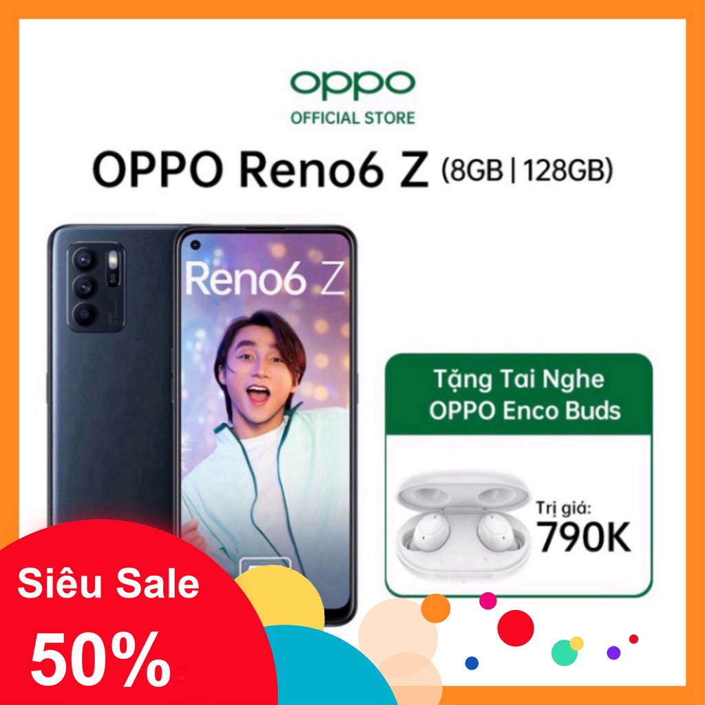 Điện Thoại OPPO RENO6 Z 5G (8GB/128GB) - Hàng Chính Hãng
