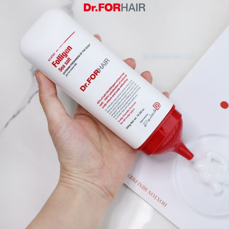 Bộ Dầu Gội 500ml, Tẩy Tế Bào Chết 300g Dr.FORHAIR/Dr FOR HAIR Sạch Gàu, Giảm Rụng Tóc