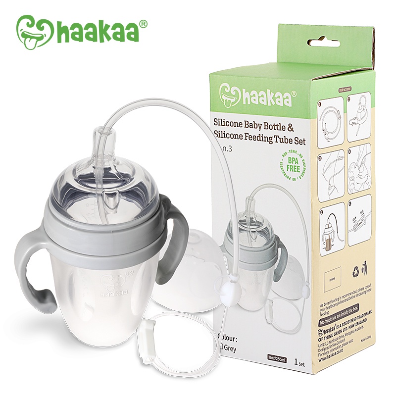 Combo Bình sữa silicone Gen.3 250ml kèm Bộ ống cho ăn bổ sung