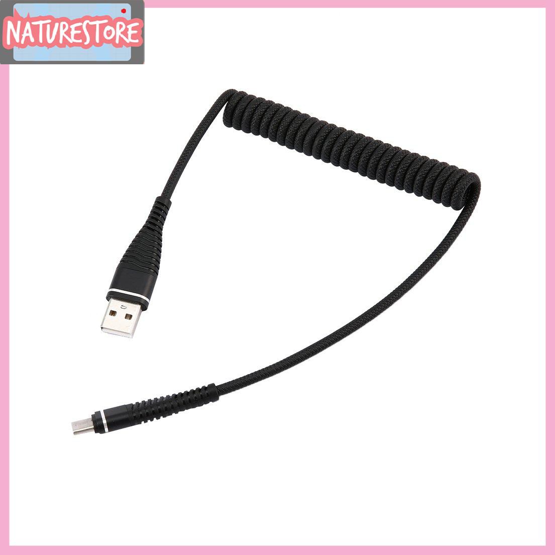 Dây Cáp Sạc / Truyền Dữ Liệu Usb Type C Dạng Lò Xo Xoắn Tiện Dụng