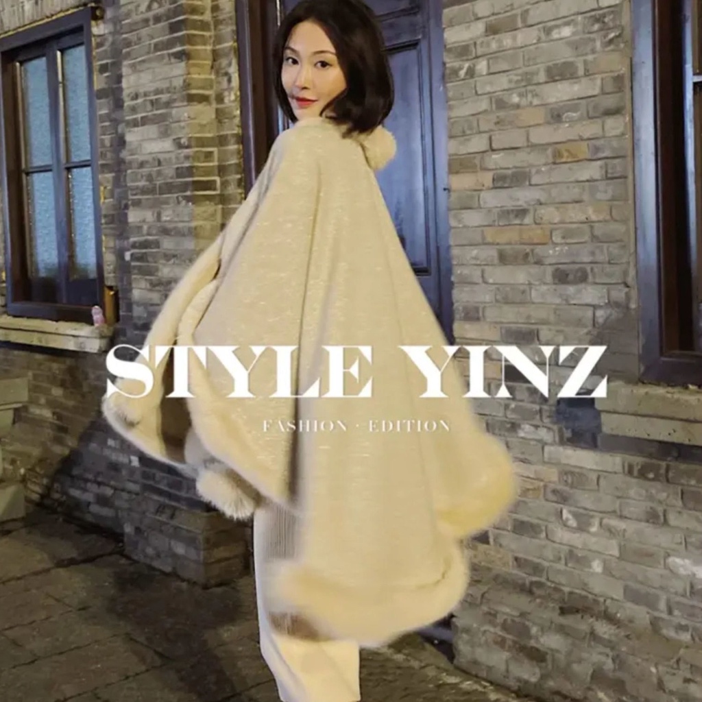 Áo choàng dệt kim phong cách phương tây thời trang mùa đông mới cho nữ
 | BigBuy360 - bigbuy360.vn