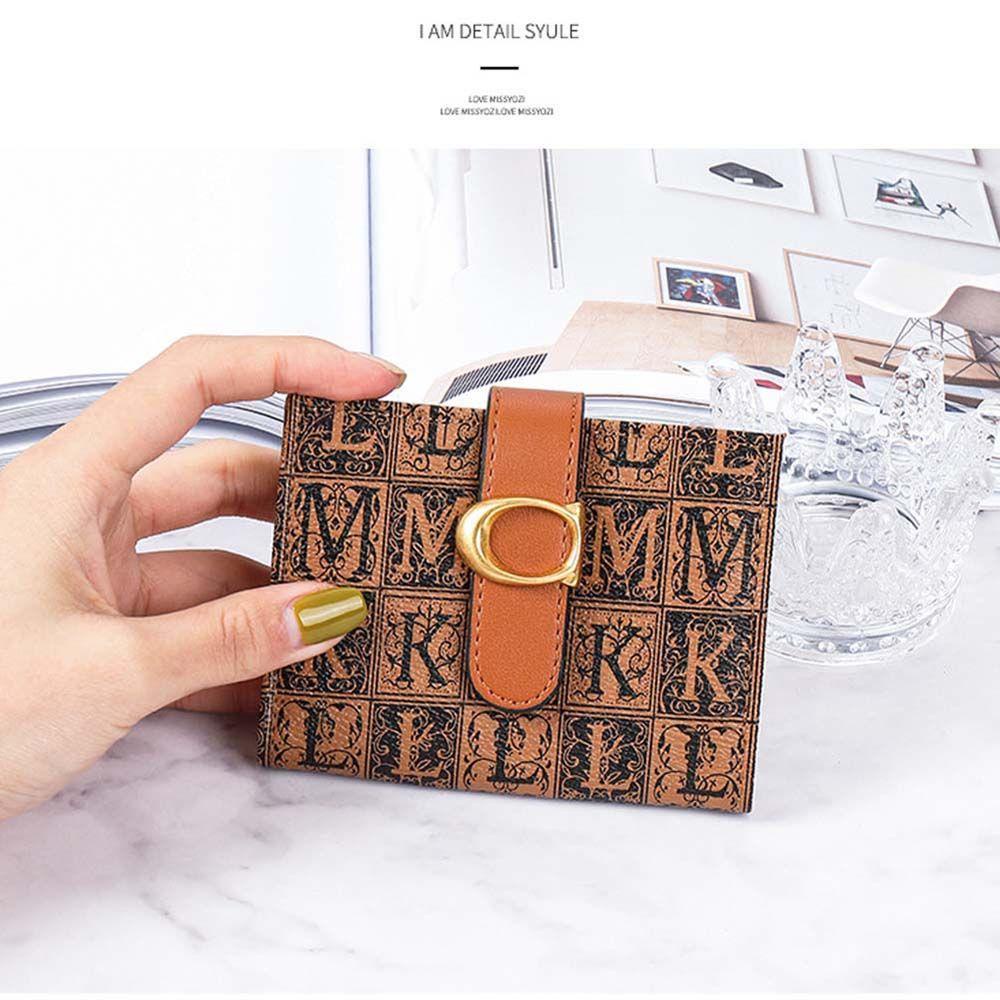 Ví Da PU Đựng Tiền / Thẻ Phong Cách Retro Vintage Cho Nữ Giá Đỡ