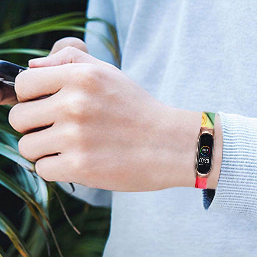 BTLIMER Dây Đeo Thay Thế Chất Liệu Silicon Màu Trơn Cho Xiaomi Mi band 4 3