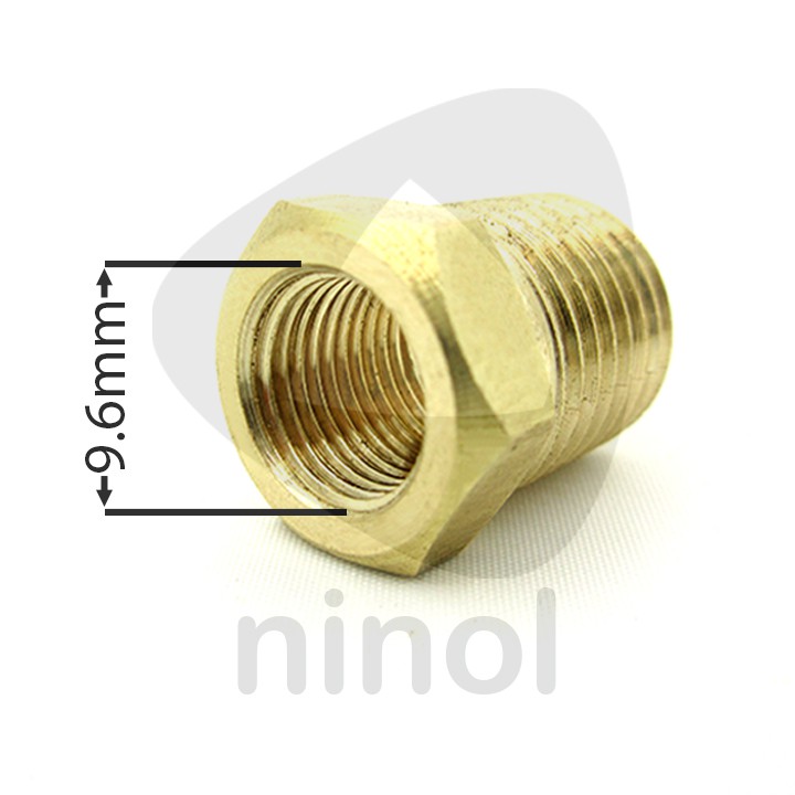 Cà rá thau ren nối ren trong x ren ngoài 9.6, 13, 17, 21, 27mm