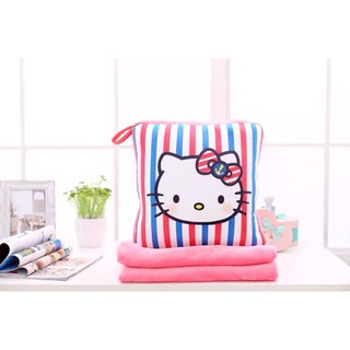 bộ chăn gối 3 trong 1 Doremon ,kitty