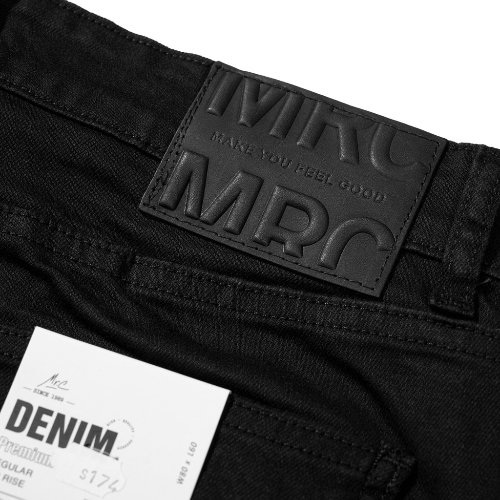 Quần short jean nam đen rách MRC S174 chất cotton cao cấp, form ôm vừa vặn, tôn dáng, trẻ trung - MENFIT