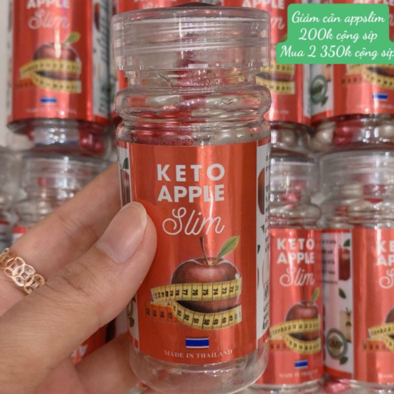 Combo 30viên uống giảm-cân Keto--Apple--Slim