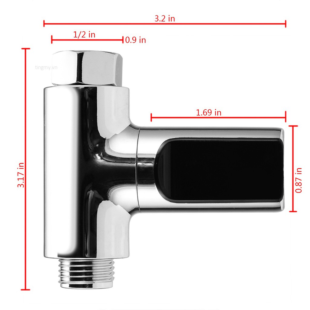 Nhiệt kế hiển thị màn hình LED tự động đo nhiệt độ nước tắm