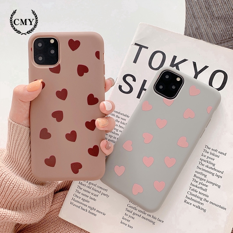 Ốp lưng họa tiết trái tim đáng yêu cho iPhone11/11Pro 11pro Max X XR XS XS MAX 7 8 plus SE | BigBuy360 - bigbuy360.vn