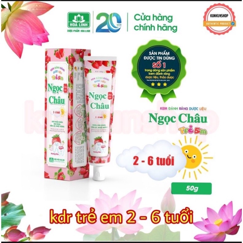 kem đáng răng dược liệu ngọc châu người lớn , kem đánh răng dược liệu Ngọc châu trẻ em