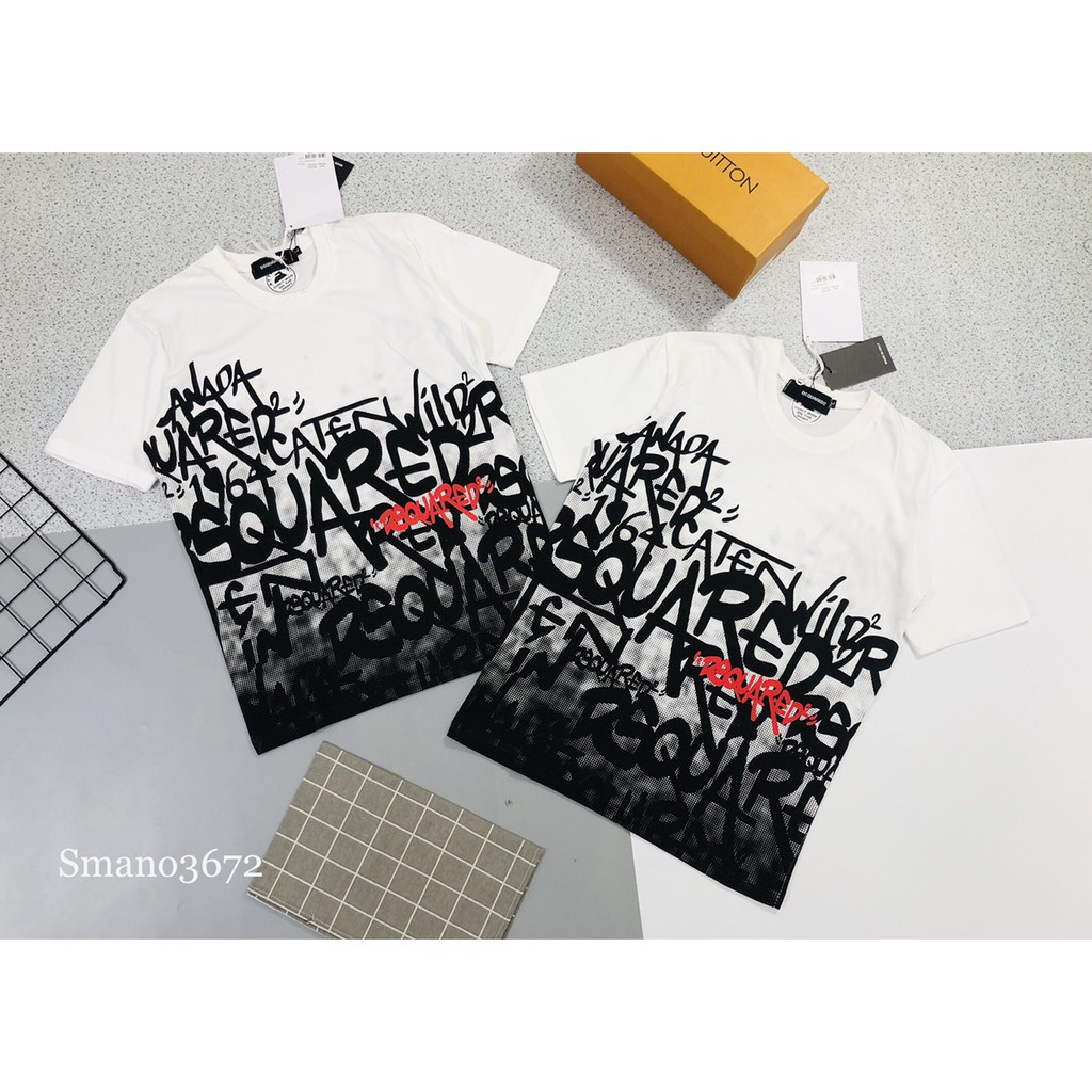 Áo thun DSQ nam nữ,chất cotton thấm hút mồ hôi cao cấp