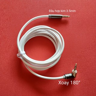 Cáp AUX 3.5mm Đầu Hợp Kim Nhôm ( Xoay 180 độ )