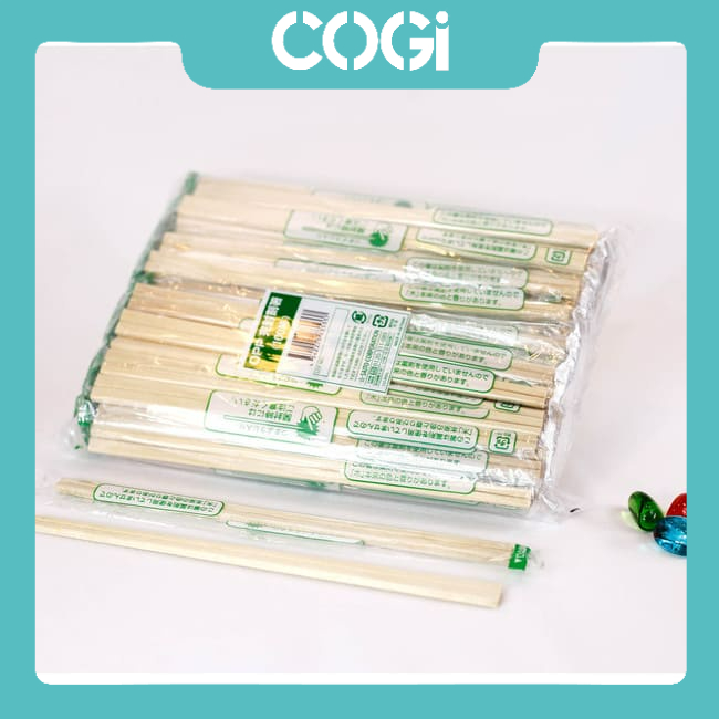 10 đũa gỗ dùng 1 lần chính hãng COGI,  đũa tách xuất khẩu
