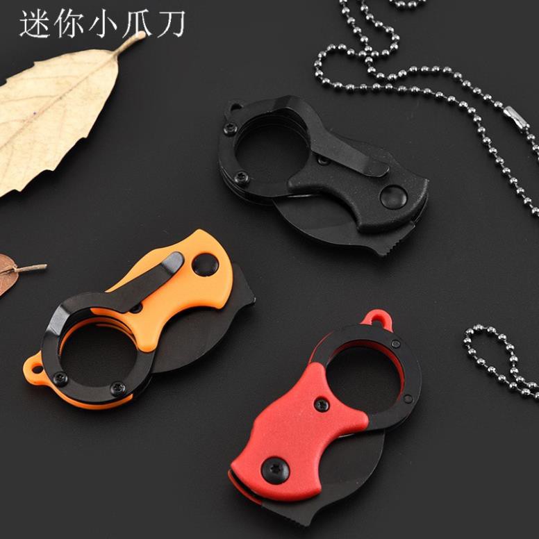 Khuyên Dùng] Karambit Nhỏ Gọn EDC - Bản V3 Nhựa ABS - Dây Đeo - Treo Chìa Khoá