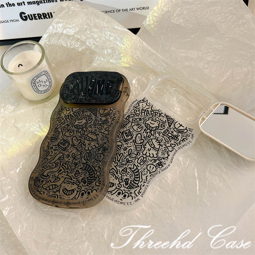 Ốp Điện Thoại Silicon Mềm Chống Sốc Họa Tiết Graffiti Cho iPhone 14 13 12 11 Pro Max SE2020 X XR Xs Max