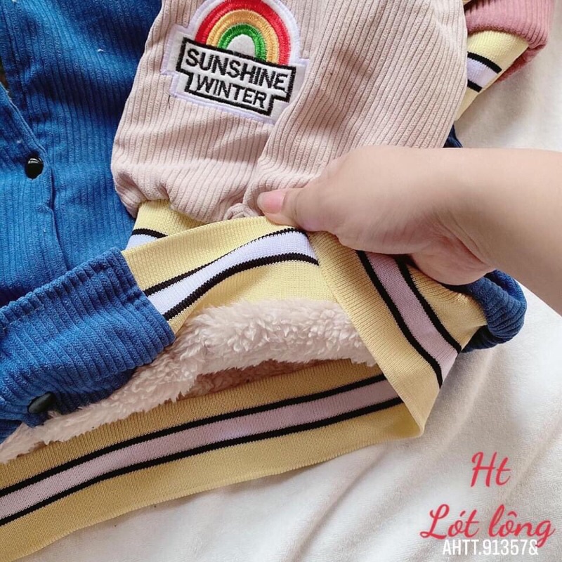 áo bomber, áo khoác bomber được may trên chất liệu nhung tăm hai lớp phù hợp cả nam và nữ hàng hót năm 2021