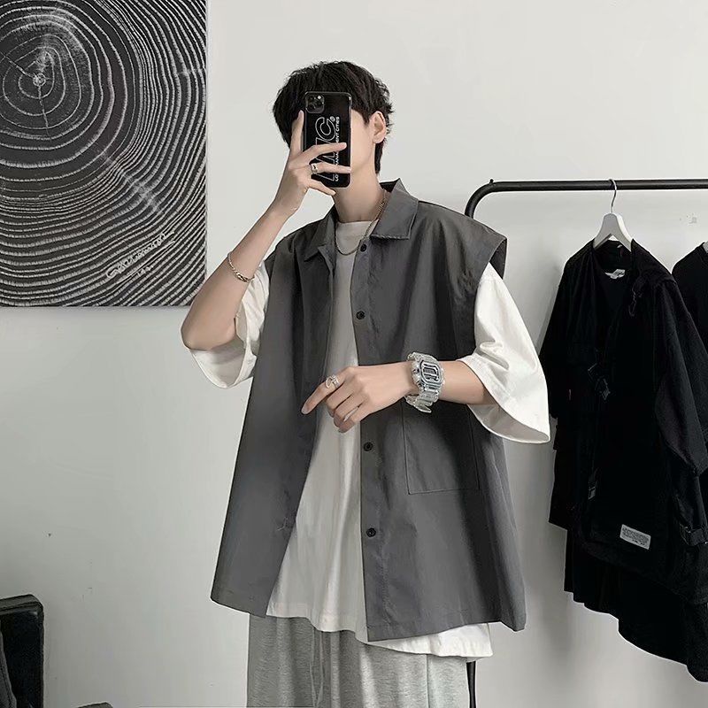 Áo Khoác Sát Nách Vải Mỏng Thời Trang Mùa Hè Cho Nam | BigBuy360 - bigbuy360.vn
