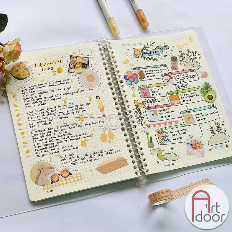 [ARTDOOR] Sổ còng và Ruột giấy CARO, DOT làm planner