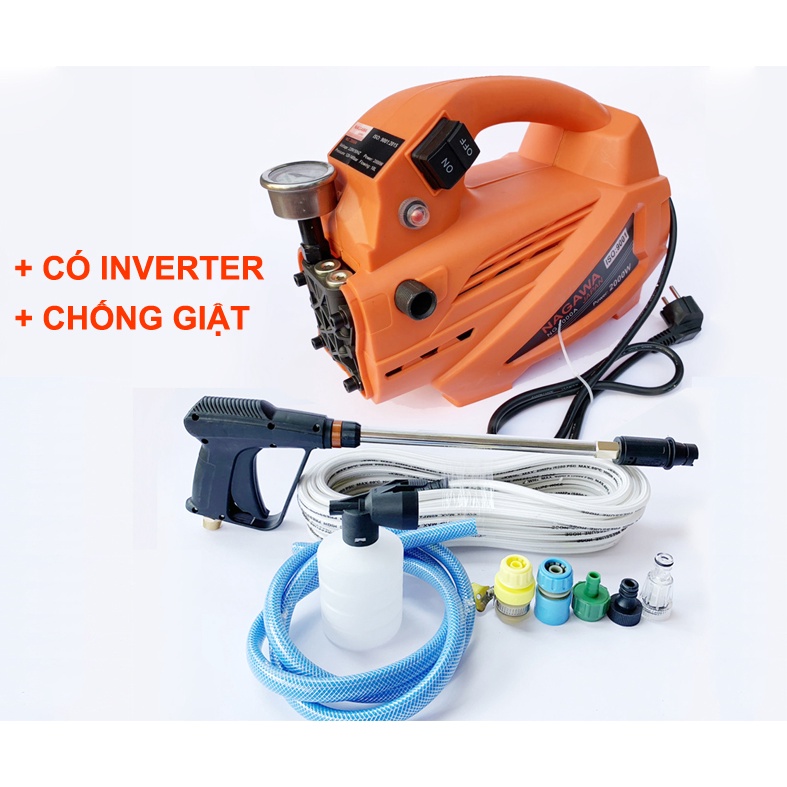 [Chính hãng] Máy Rửa Xe Gia Đình Công Nghệ Nhật Bản NAGAWA NG-2300W , rửa xe , vệ sinh chuồng trại , vệ sinh máy lạnh