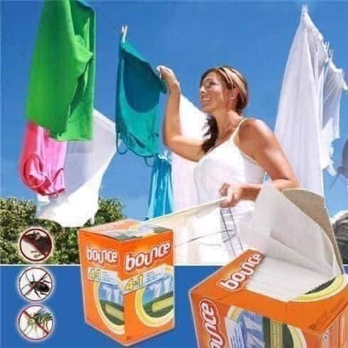 Giấy thơm quần áo Bounce hộp 160 tờ của Mỹ