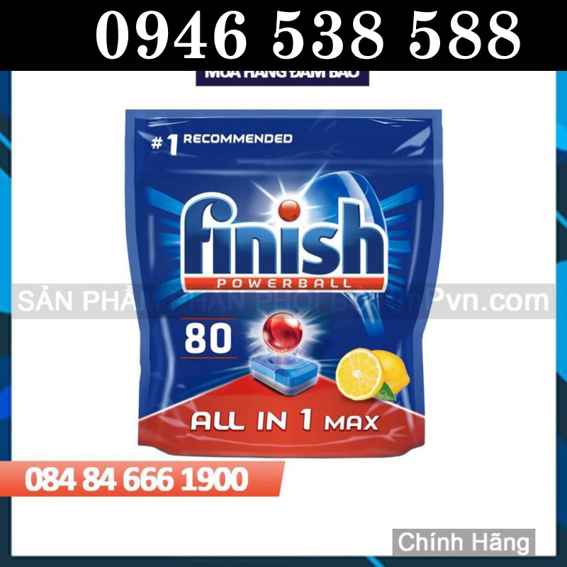 Viên rửa bát Finish All in one Max 79v