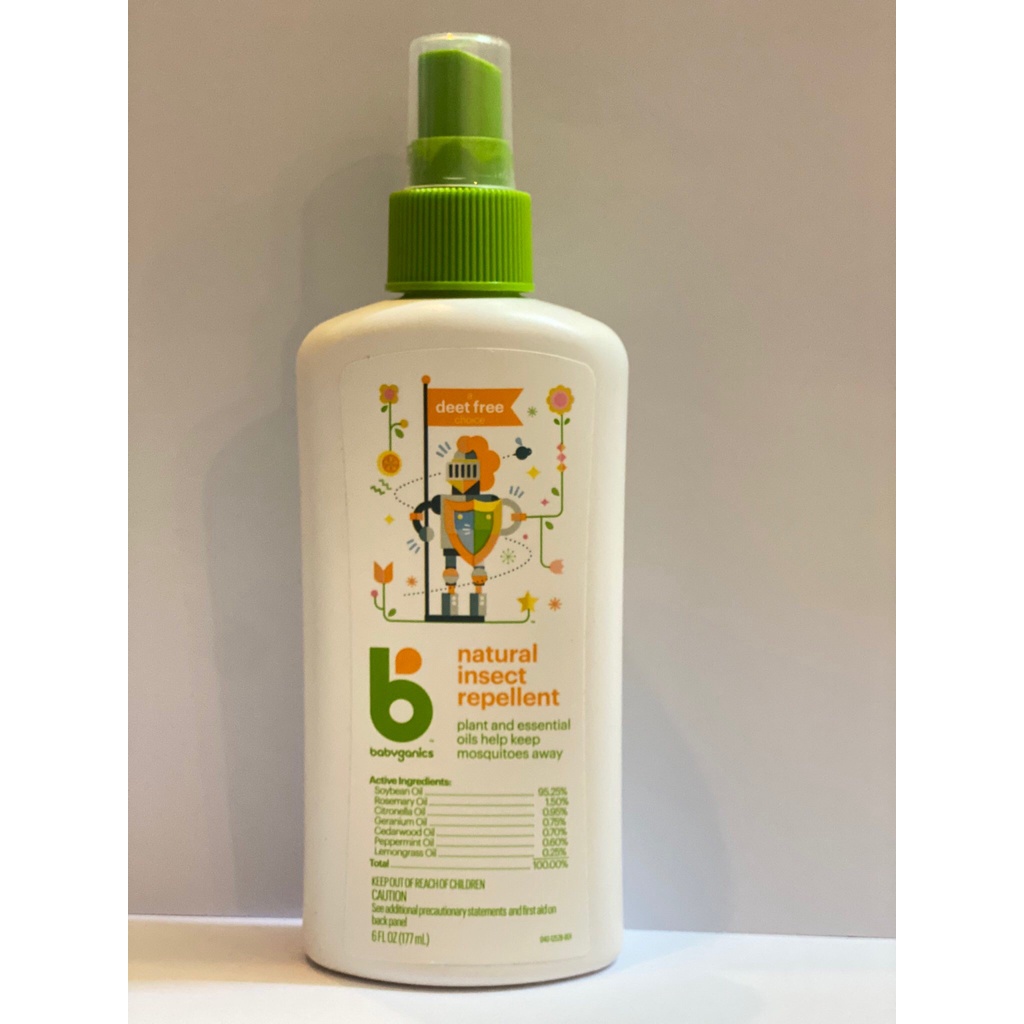 Xịt Chống Muỗi Babyganics Natural Insect Repellent Cho Bé 59ml - Mỹ