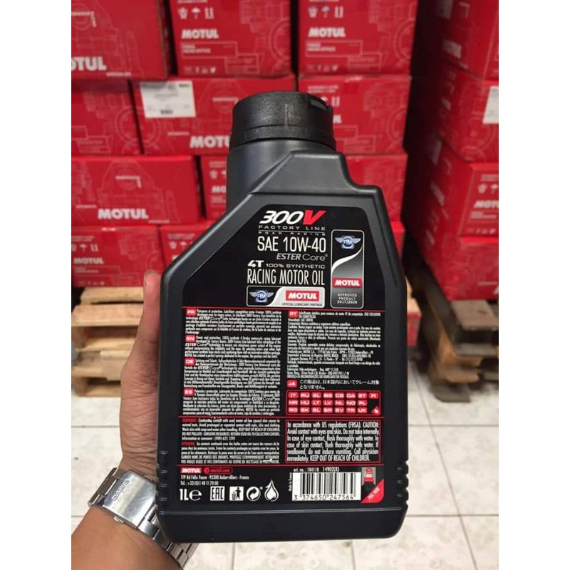 Nhớt Motul 300v tem 3 lớp nhập Pháp