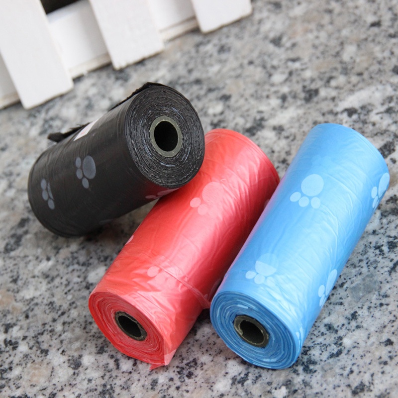 Cuộn 15 túi đựng rác dọn vệ sinh tiện lợi dành cho thú cưng