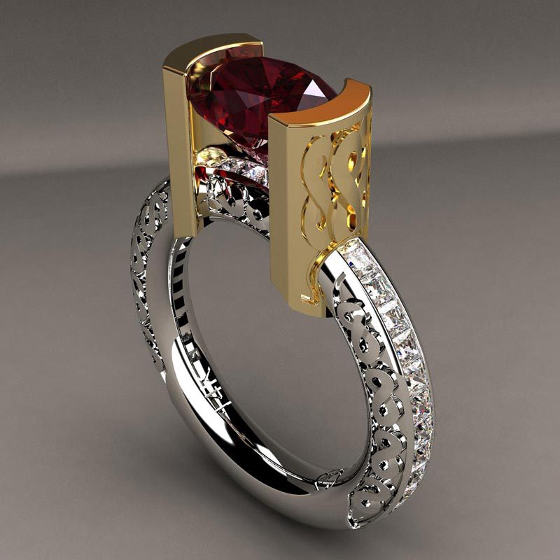 Nhẫn Ruby ​​dát Sang Trọng
