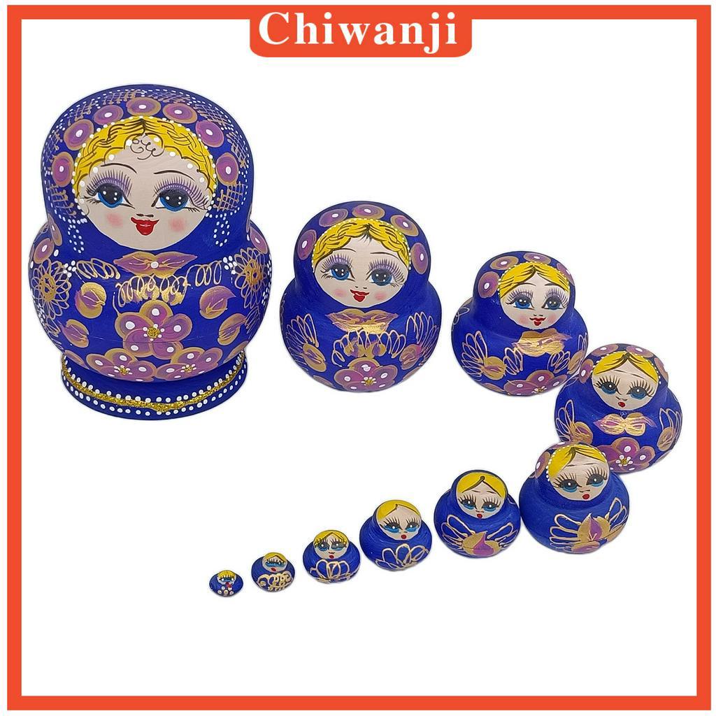 Bộ 10 Búp Bê Nga Matryoshka Bằng Gỗ