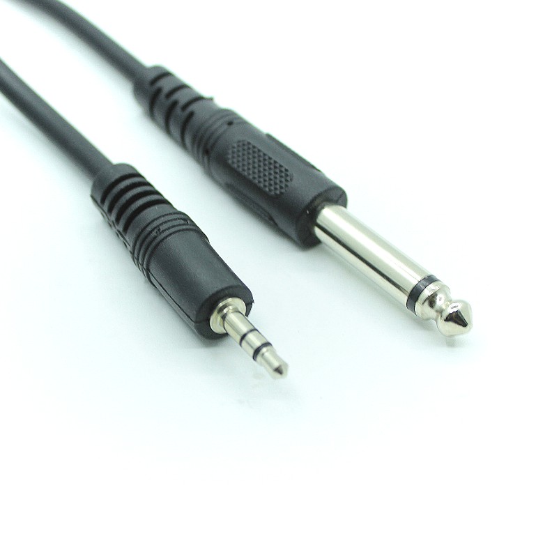 【1.5m/3m/5m/10m】Dây cáp nối đầu cắm 3.5mm và đầu mono /stereo 6.35mm cho thiết bị âm thanh dài