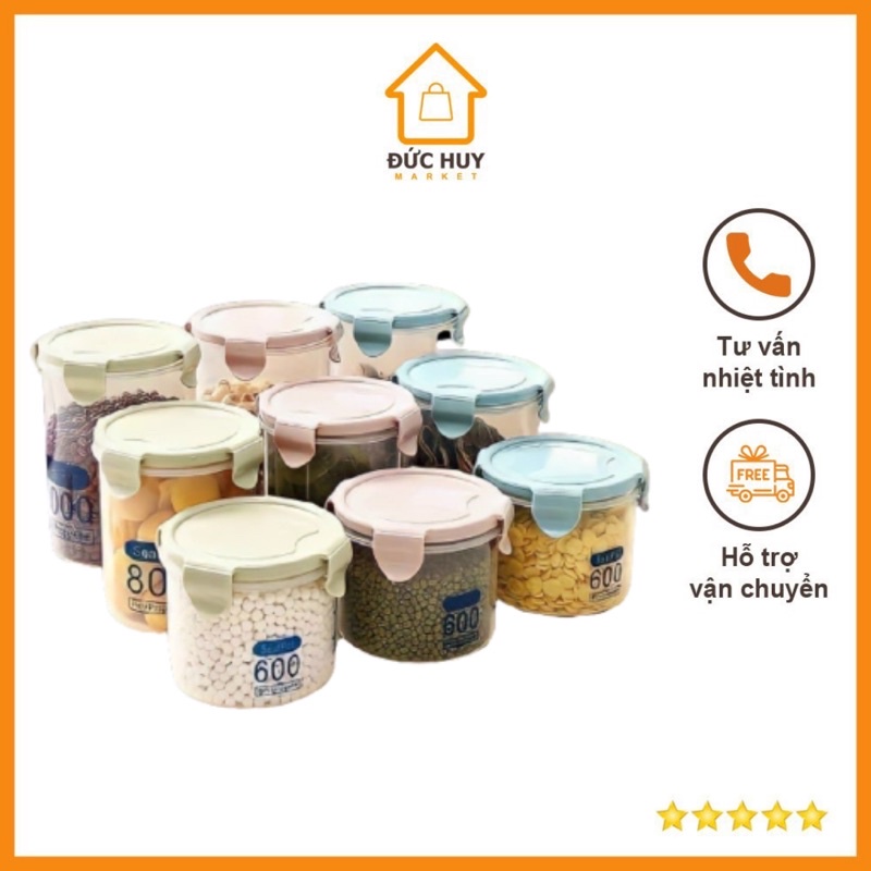 Set 3 Hộp Bảo Quản Thực Phẩm Bằng Nhựa PP An Toàn Sức Khoẻ ( 600/800/1000ml)