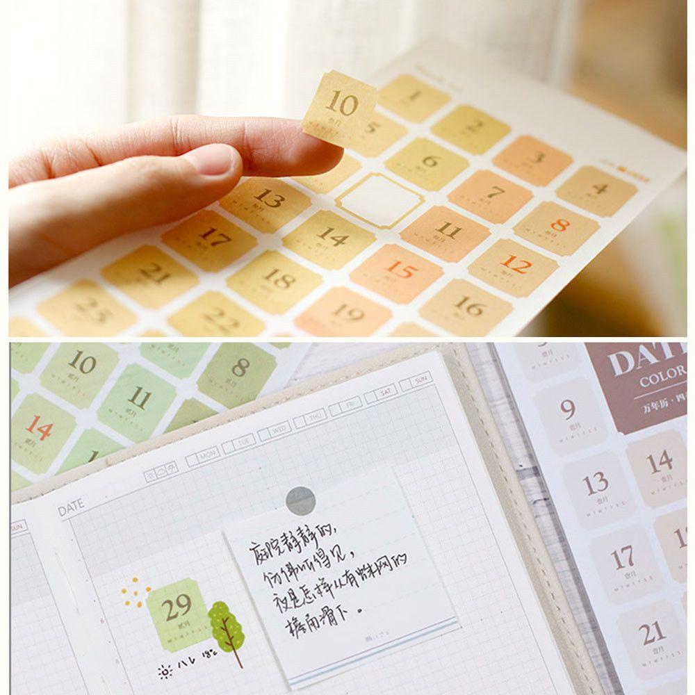 Nhãn Dán Trang Trí Sổ Lưu Niệm 365 Ngày Thiết Kế Hoạch Dairy Agenda