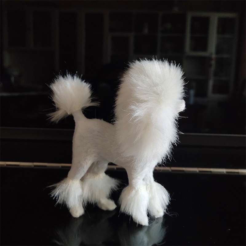 Thú Nhồi Bông Hình Cún Poodle 4 inch Màu Hồng Dễ Thương