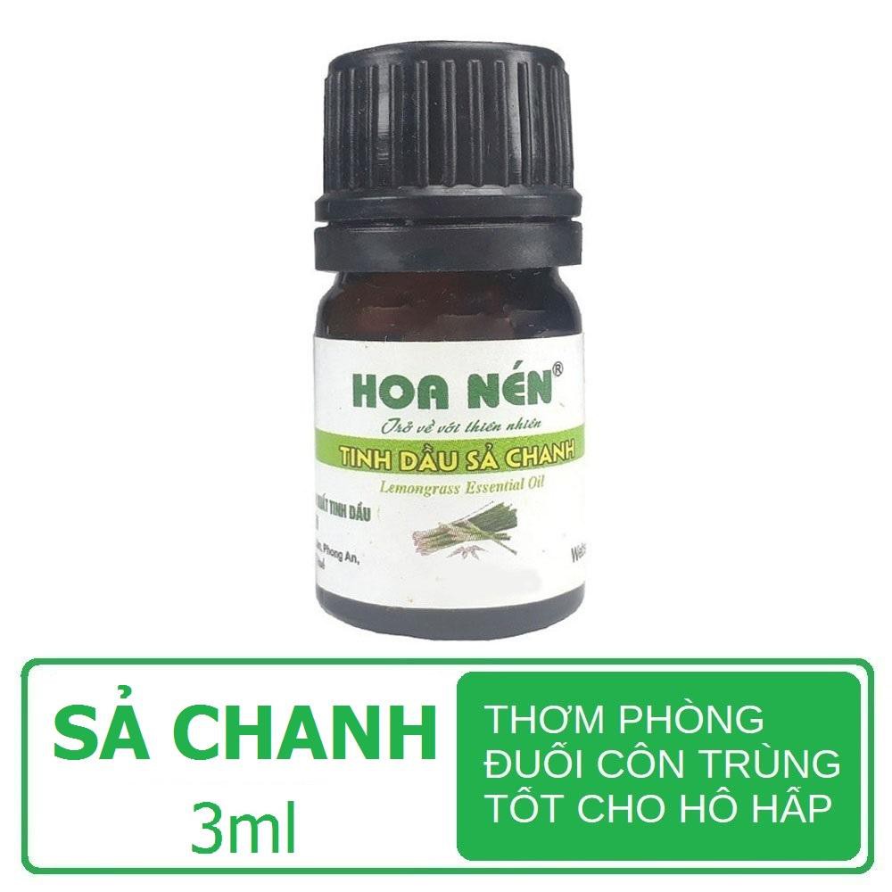 Tinh dầu Sả (Chọn loại 10ml và 100ml) đuổi muỗi thơm phòng khử mùi nhãn Hoa Nén KM45000
