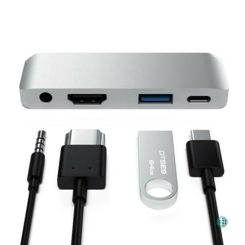 Bộ Chuyển Đổi 4 Trong 1 Hd 4k Type-C Sang Hdmi Pd Usb 3.0 Tốc Độ Cao