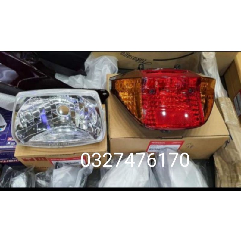 Bộ đèn pha trước sau xe Super DREAM Việt zin honda