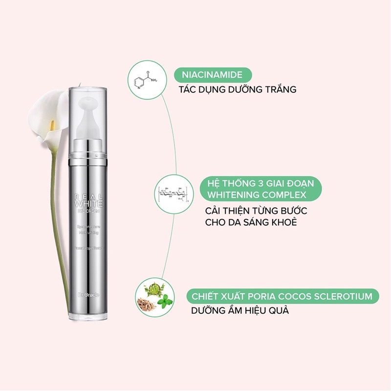 KEM DƯỠNG DA MẮT REAL WHITE EYE CREAM 15 ML NỘI ĐỊA HÀN CHÍNH HÃNG DR.ORACLE