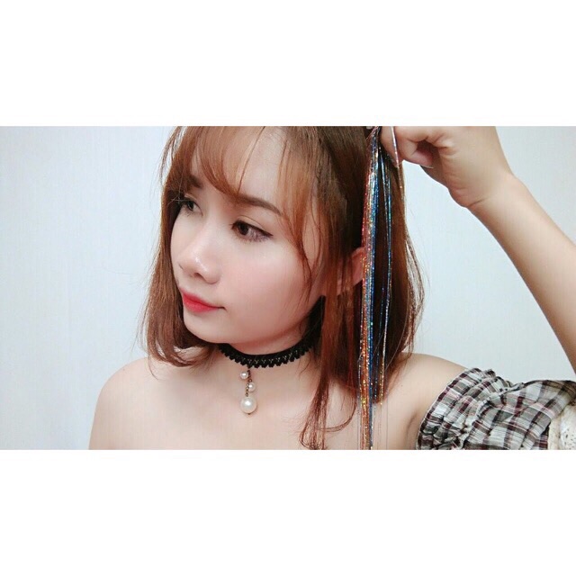 Tóc giả line kim tuyến