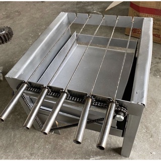 Máy nướng than hoa nướng thịt mini công tơ điện 5xiên đa năng,Tặng kèm 5 xiên inox