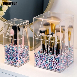 Hộp Đựng Cọ Trang Điểm Bằng Nhựa Acrylic Trong Suốt Chống Bụi