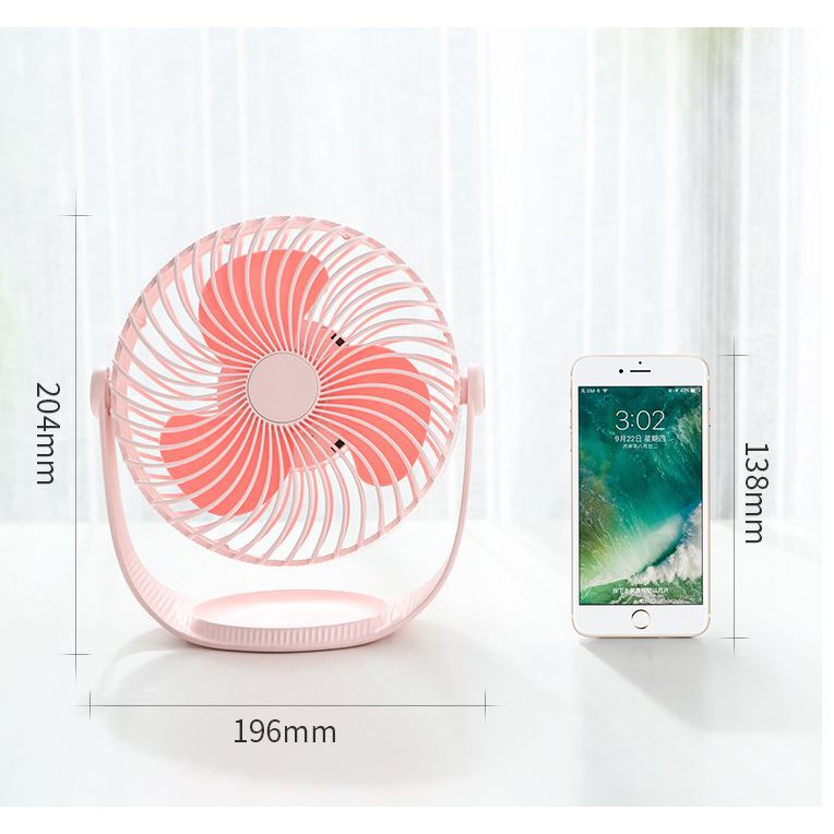 Quạt sạc tích điện mini để bàn văn phòng, bàn làm việc,bàn học | BigBuy360 - bigbuy360.vn