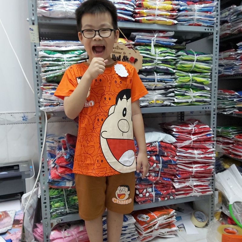 Bộ quần áo thời trang trẻ em hình Chaien