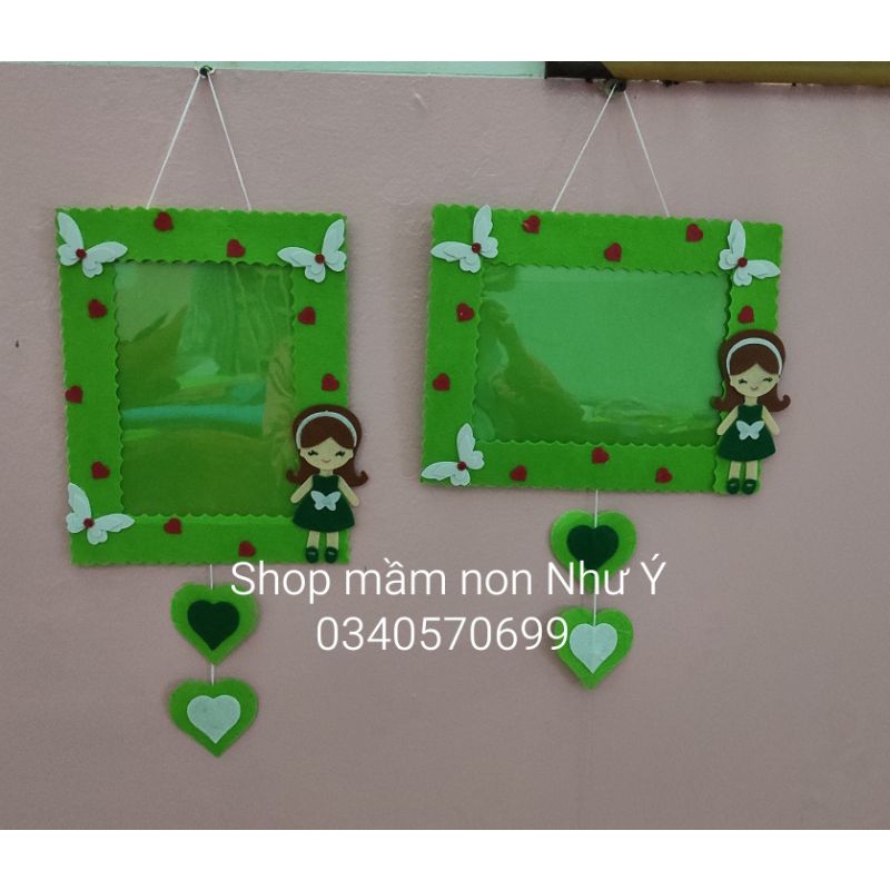 (KHO SỈ) khung ảnh vải nỉ siêu xinh trang trí mầm non, đồ dùng mầm non 🌻SHOP MẦM NON NHƯ Ý 🌻