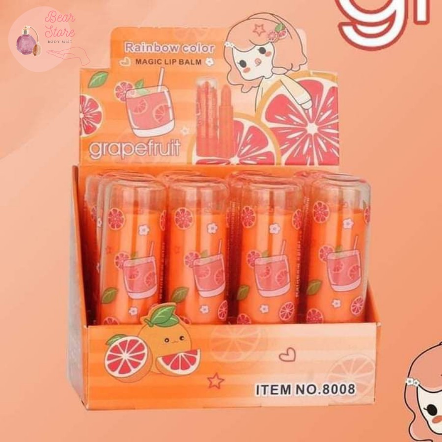 Son dưỡng môi cam đào Kiss Beauty Lip Balm Hàng Nội Địa Trung Giúp Môi Bóng Mịn Hồng Hào 50g 🍑 | BigBuy360 - bigbuy360.vn