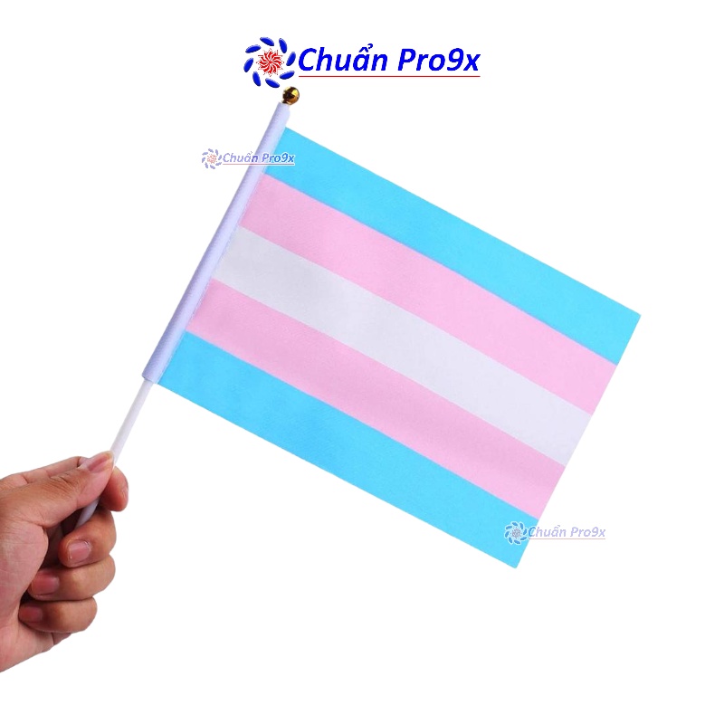 Cờ LGBT chuyển giới Transgender cầm tay