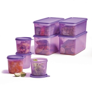 Trữ mát Tupperware  Bộ Hộp Freshness Collection tím