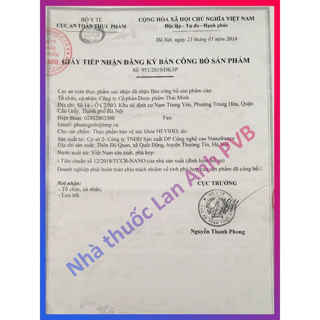 Siro HEVIHO - Hỗ trợ giảm ho, giảm long đờm.