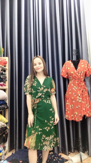 ĐẦM MAXI ĐUÔI CÁ NHÚN EM DÁNG NGẮN (nhiều màu) | BigBuy360 - bigbuy360.vn